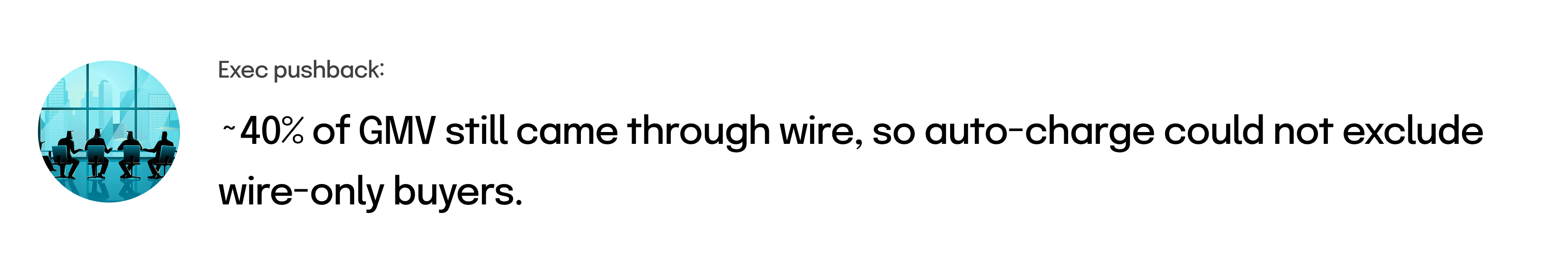 Wire payment constraint